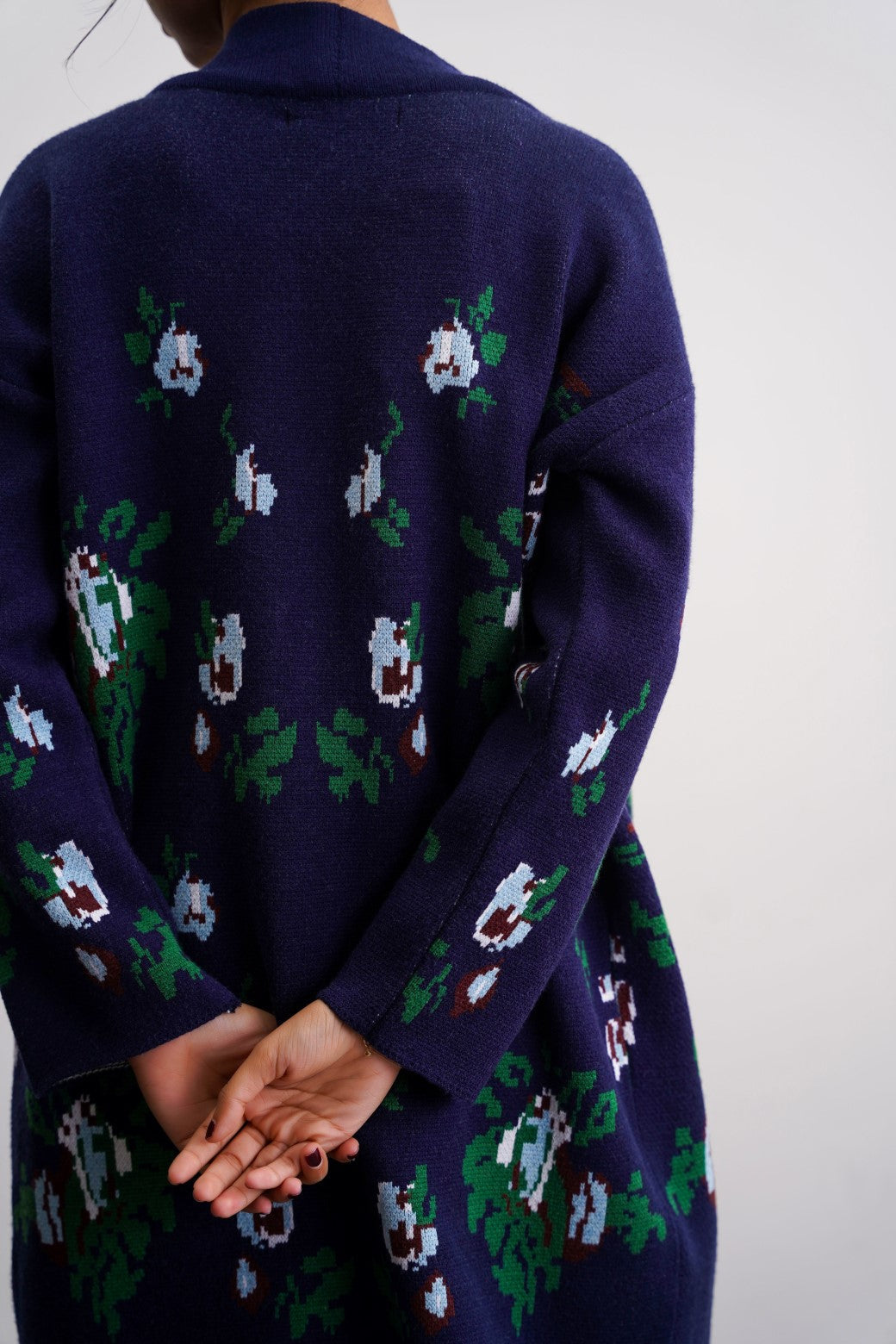 ROSES JACQUARD CARDIGAN